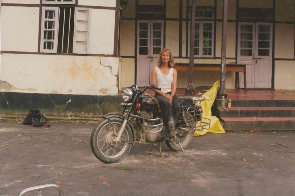 Outside a guest-house in Sikkim, India
