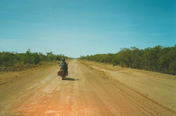 Nothing to do but listen to the engine and let the mind wander. Outback Australia.
