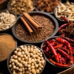 Spice food arrangement ingredient.