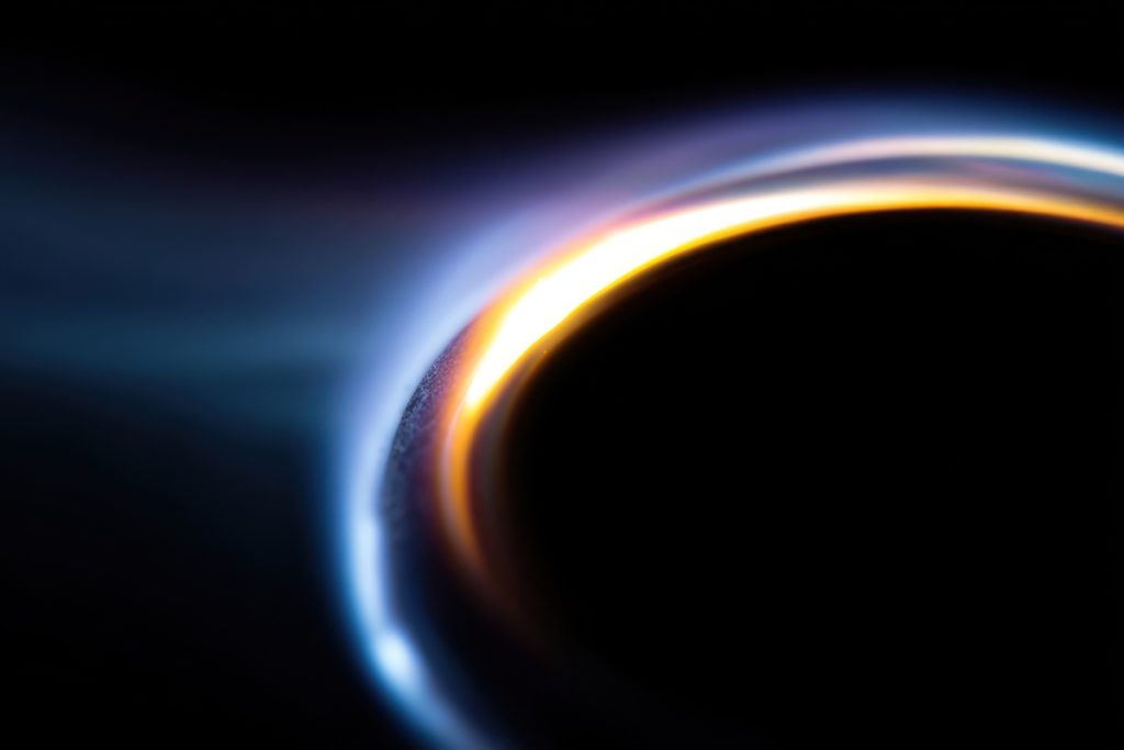 Ethereal cosmic light phenomenon captured.
